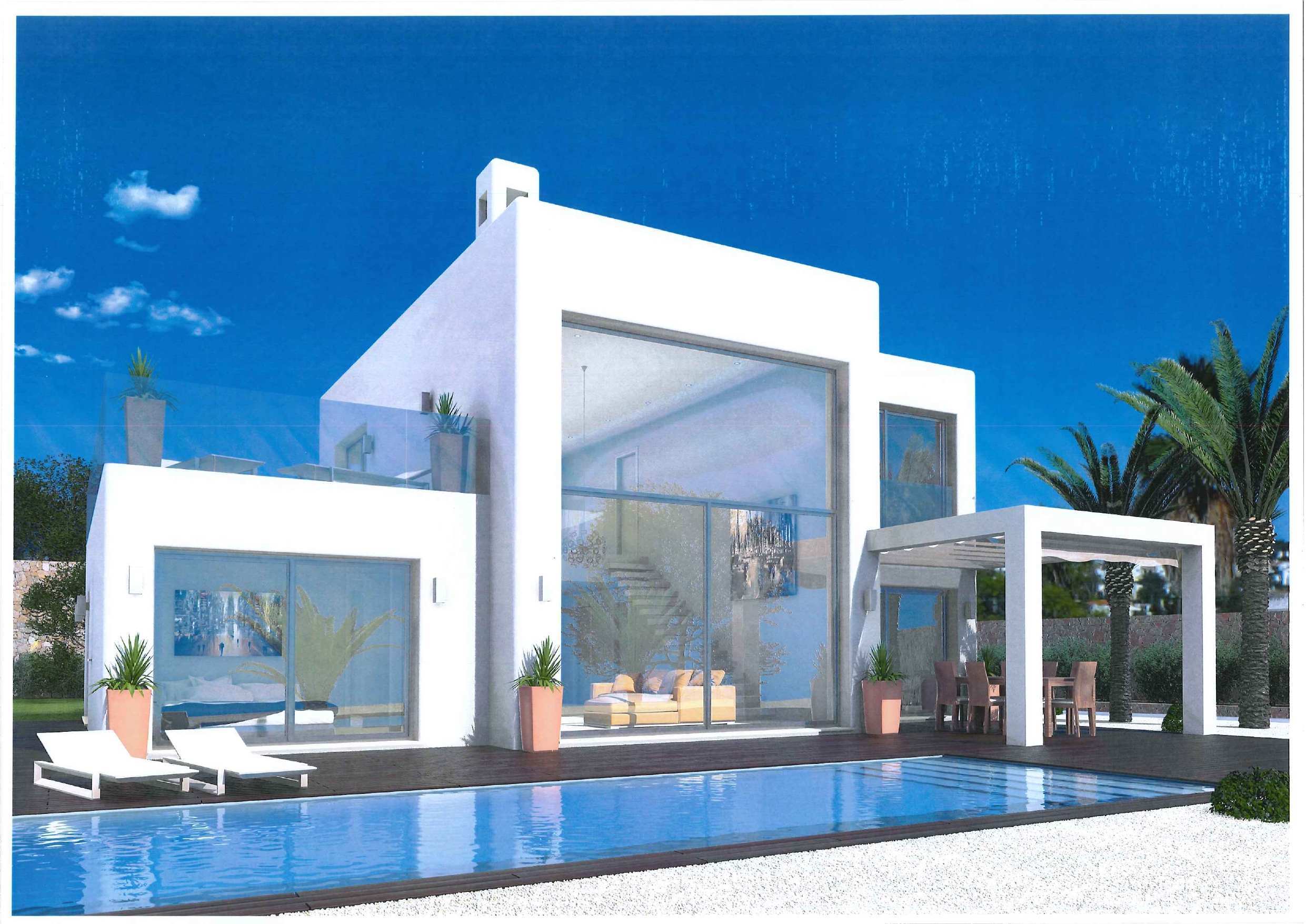 Nieuwbouw moderne stijl villa te koop in Adsubia-Javea-Costa Blanca Noord