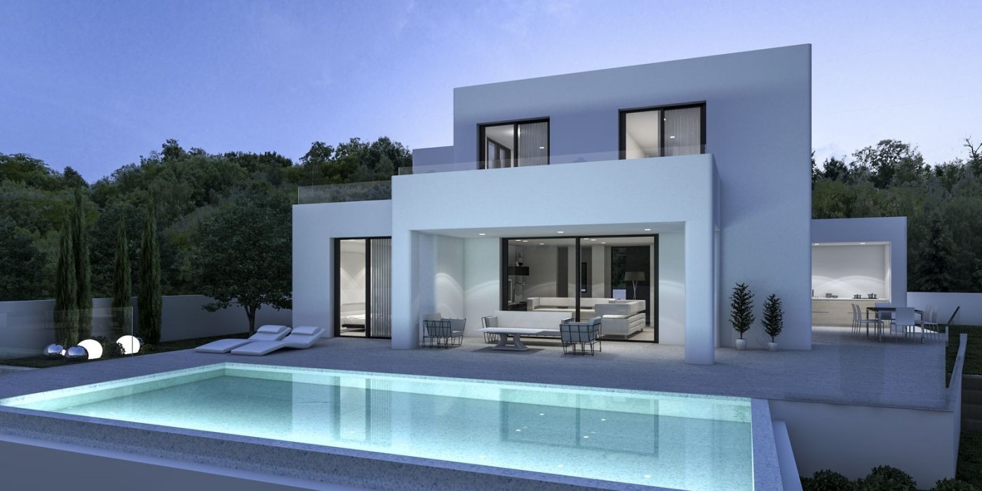 Nieuw gebouwde moderne stijl villa te koop in Calpe-Costa Blanca