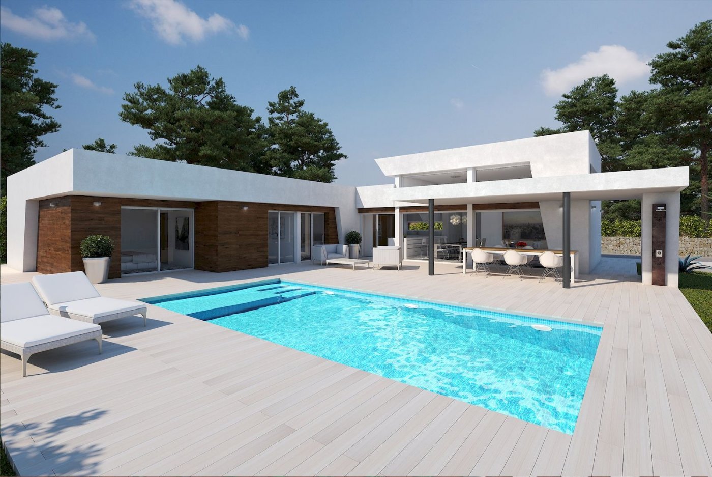 Nieuwbouw villa in moderne stijl te koop in Calpe-Costa Blanca Norte