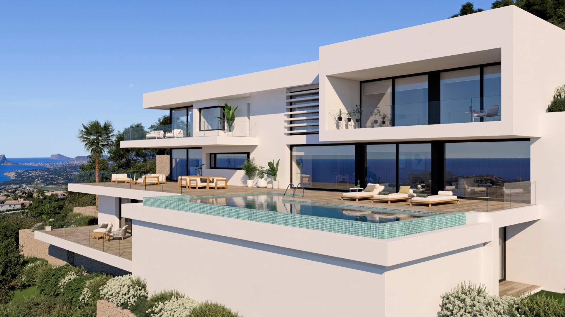 Moderne luxe villa te koop in Residencial Jazmines Cumbre del Sol - Costa Blanca