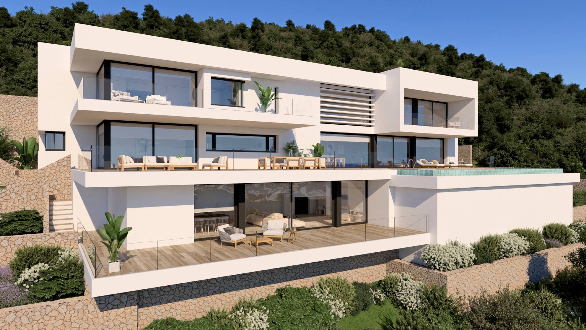 Moderne luxe villa te koop in Residencial Jazmines Cumbre del Sol - Costa Blanca