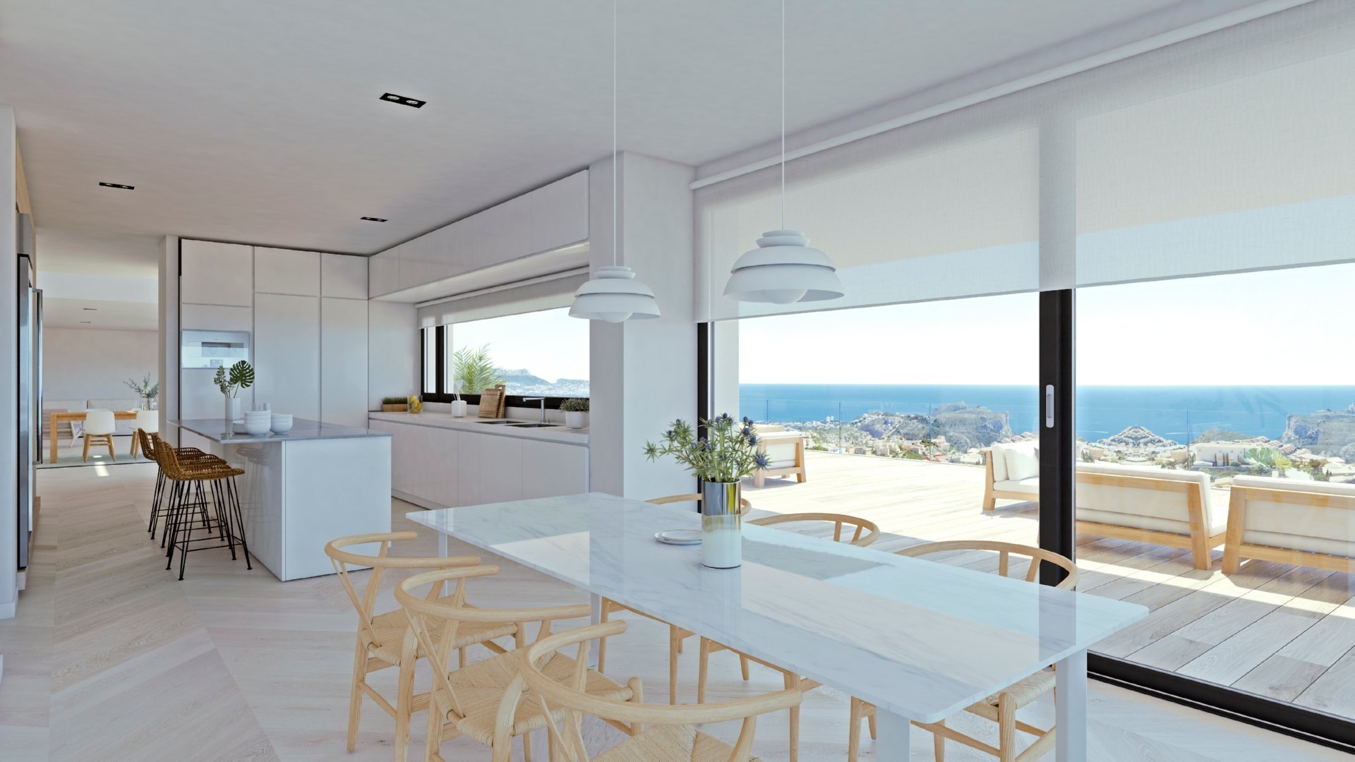 Moderne luxe villa te koop in Residencial Jazmines Cumbre del Sol - Costa Blanca