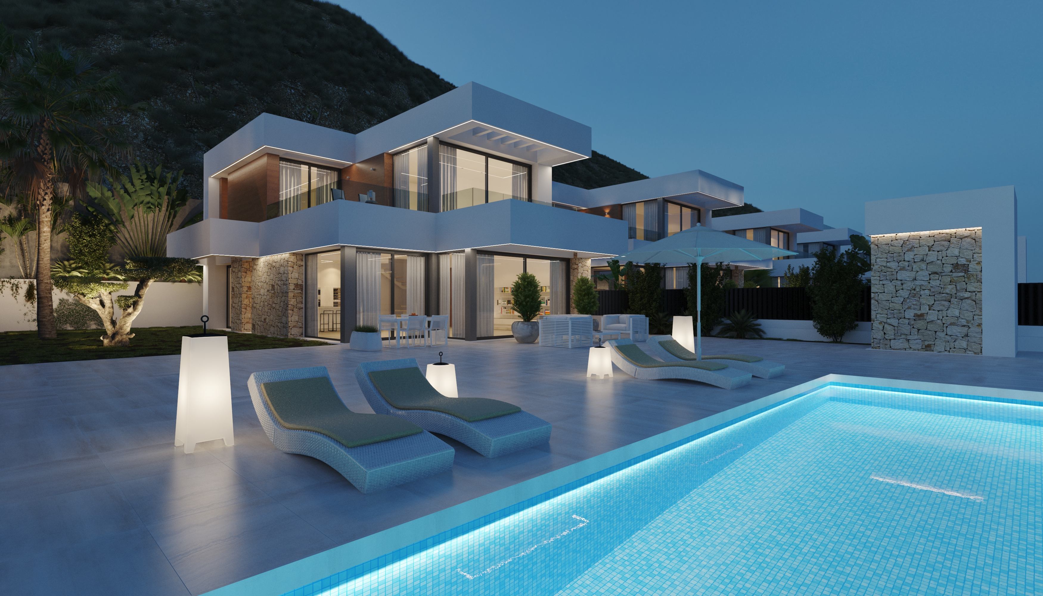 Moderne stijl luxe villa te koop in Sierra Cortina - Benidorm
