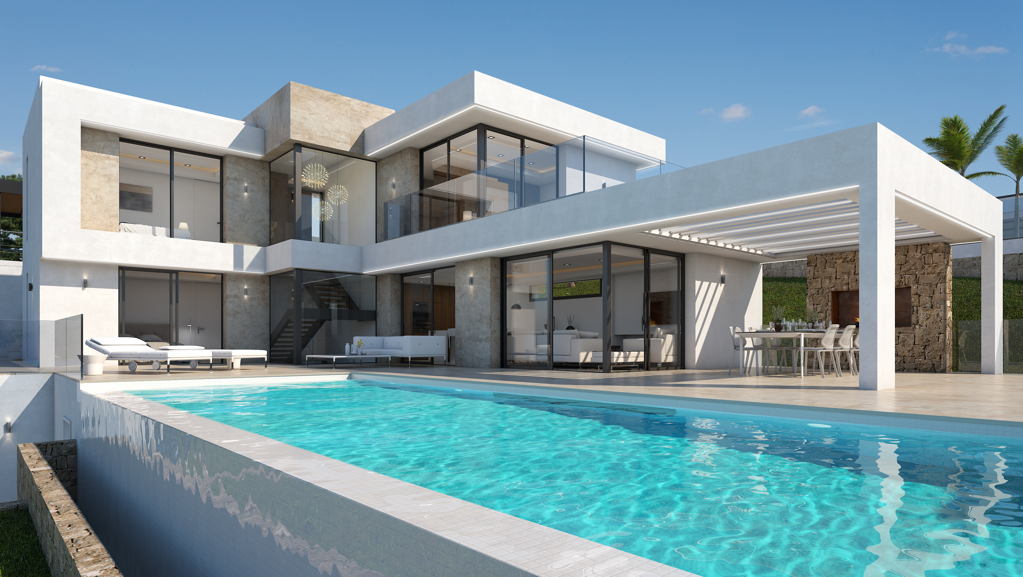 Moderne Villa met Zeezicht te koop in Pinosol - Javea